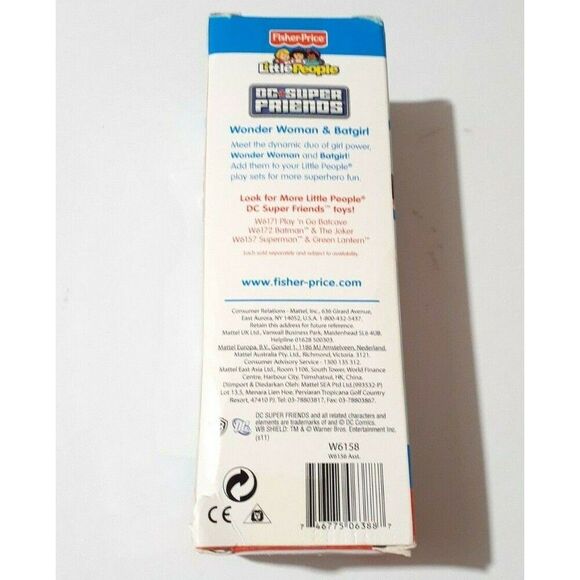 NIB Fisher Price Little People DC Super Friends Wonder Woman Batgirl Figures Set - Picture 6 of 6